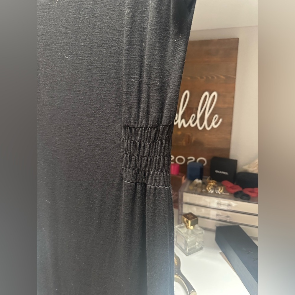 White House Black Market Black Midi Sleeveless Dress - Picture 2 of 7